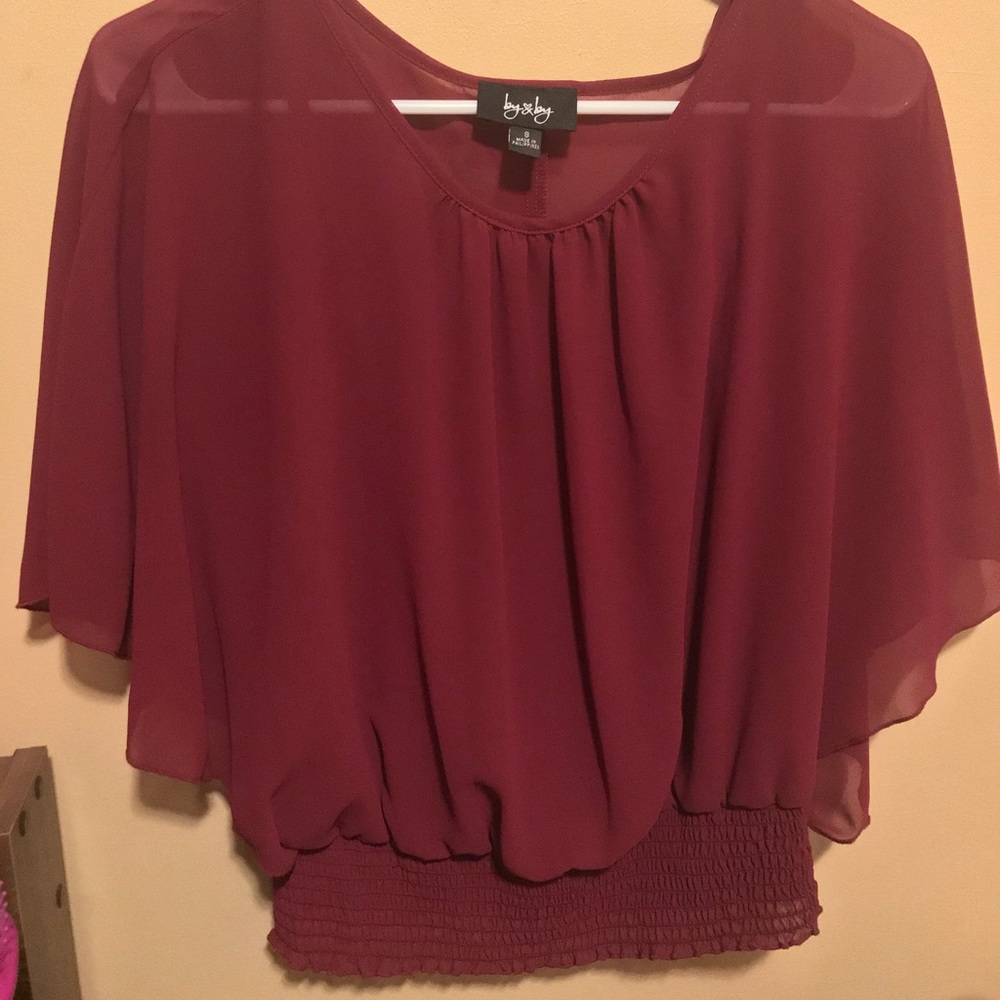 Dark Magenta Blouse